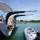 man riding davit systems